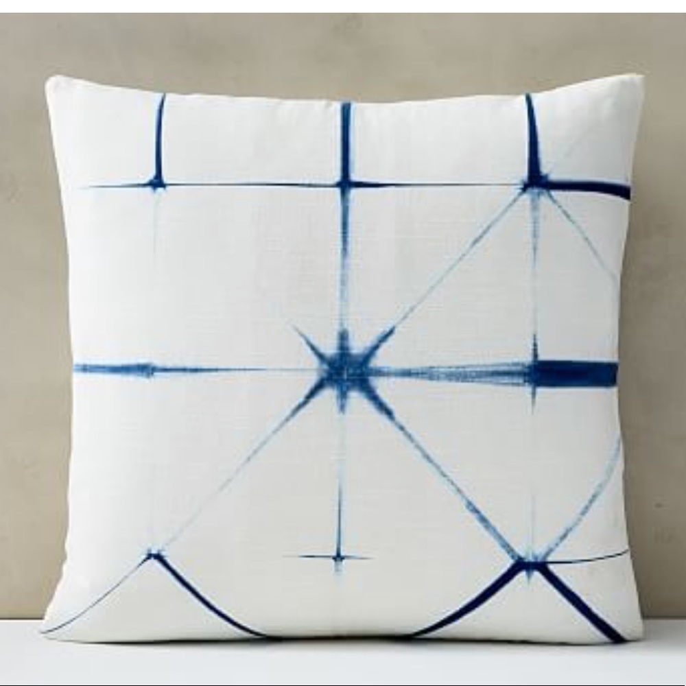 West Elm Clamped Tie Dye Pillow Cover